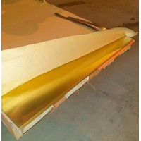 Лист латунный ГПРХХ 10x1200x2000 мм Л85 ГОСТ 2208-2007