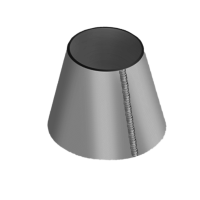 Обечайка стальная коническая 3000x2120x22 мм 09Г2С ГОСТ 14249-89