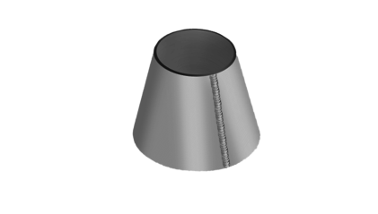 обечайку стальную коническую 820x720x8 мм Ст3 купить в Омске