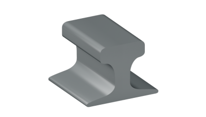 рельсы КР80 стальные крановые 10,5 м К76Ф купить в Омске