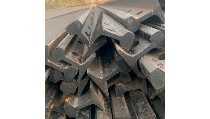 рельсы Р18 стальные узкоколейные 7 м Э76 купить в Омске