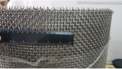 сетку нержавеющую рифленую (канилированную) 15x15 3,6 мм 12Х18Н10Т купить в Омске