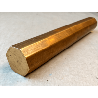 Шестигранник бронзовый 36 мм БрАЖНМц9-4-4-1 ГОСТ 1628-2019