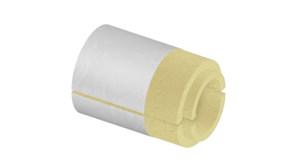 скорлупу ППУ фольгированная 114x40 мм для труб купить в Омске