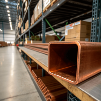 Труба медная профильная квадратная ДКВНМ 76x76x3 мм М3 ТУ 48-21-295-82