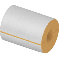 Цилиндр теплоизоляционный минераловатный вырезной оцинкованный 1020x100x1000 мм НГ Ц 150 ГОСТ 23208-2022